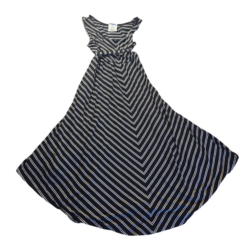 Isabel Maternity by Ingrid & Isabel Striped Maxi Dress Womens Small Black White
